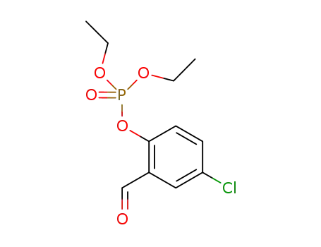 Molecular Structure of 807614-47-7 (Phosphoric acid, 4-chloro-2-formylphenyl diethyl ester)