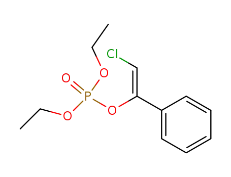 Molecular Structure of 31327-17-0 (Phosphoric acid, (1Z)-2-chloro-1-phenylethenyl diethyl ester)