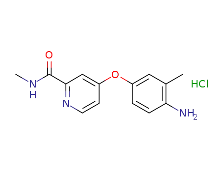 2-Pyridinecarboxamide, 4-(4-amino-3-methylphenoxy)-N-methyl-,
monohydrochloride