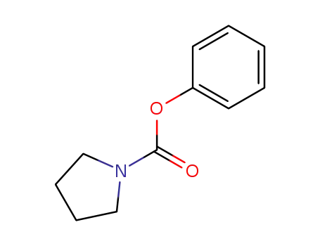 Molecular Structure of 55379-71-0 (PYRROLIDINE-1-CARBOXYLIC ACID PHENYL ESTER)