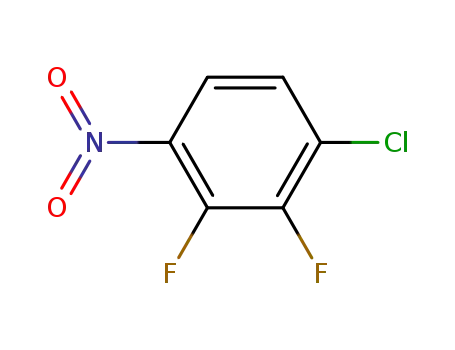 Molecular Structure of 169468-80-8 (4-CHLORO-2,3-DIFLUORONITROBENZENE)