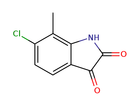 Molecular Structure of 6374-90-9 (6-CHLORO-7-METHYL ISATIN)