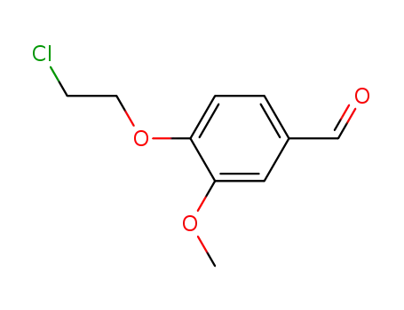 Molecular Structure of 204915-71-9 (4-(2-Chloroethoxy)-3-methoxybenzaldehyde)