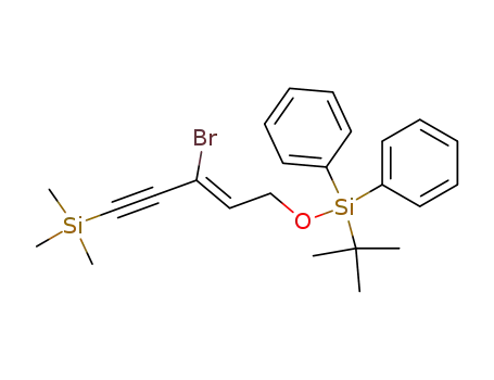 Molecular Structure of 360768-07-6 (Silane,
[(3Z)-3-bromo-5-[[(1,1-dimethylethyl)diphenylsilyl]oxy]-3-penten-1-ynyl]tri
methyl-)