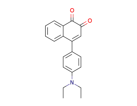 Molecular Structure of 123135-53-5 (4-<p-(Diethylamino)phenyl>-1,2-naphthoquinone)