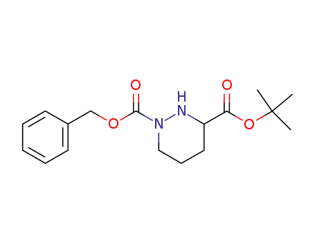 Molecular Structure of 81383-49-5 (1,3(2H)-Pyridazinedicarboxylic acid, tetrahydro-, 3-(1,1-dimethylethyl)
1-(phenylmethyl) ester)