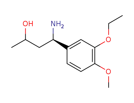 Molecular Structure of 340020-00-0 (R-4-amino-4-(3-ethoxy-4-methoxyphenyl)butan-2-ol)