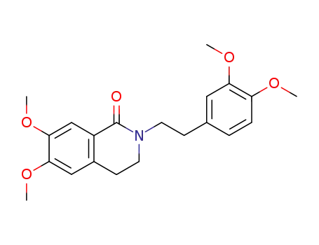 Molecular Structure of 30562-54-0 (1(2H)-Isoquinolinone,
2-[2-(3,4-dimethoxyphenyl)ethyl]-3,4-dihydro-6,7-dimethoxy-)
