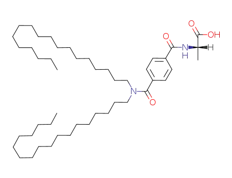 Molecular Structure of 183960-46-5 (L-Alanine, N-[4-[(dioctadecylamino)carbonyl]benzoyl]-)