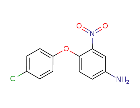 Molecular Structure of 83660-66-6 (Benzenamine, 4-(4-chlorophenoxy)-3-nitro-)