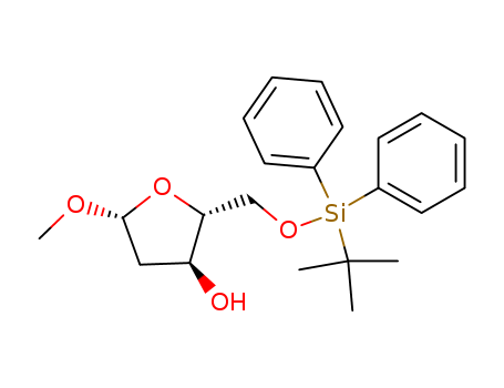 Methyl 5-O-(tert-butyldiphenylsilyl)-2-deoxy-beta-D-erythro-pentofuranoside