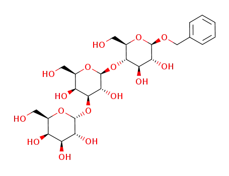 Molecular Structure of 330203-79-7 (benzyl α-D-galactopyranosyl-(1->3)-β-D-galactopyranosyl-(1->)4-β-D-glucopyranoside)