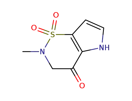 Molecular Structure of 232945-10-7 (2-methyl-2,3,4,5-tetrahydropyrrolo[2,3-e][1,2]thiazin-4-one 1,1-dioxide)