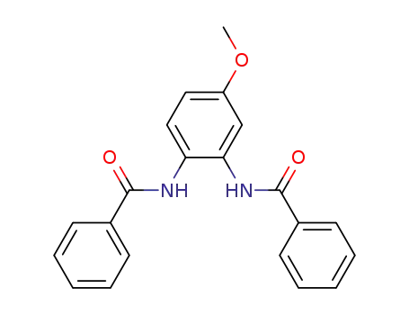 Molecular Structure of 4280-43-7 (Benzamide,N,N'-(4-methoxy-1,2-phenylene)bis- (9CI))