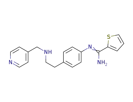 2-Thiophenecarboximidamide,
N-[4-[2-[(4-pyridinylmethyl)amino]ethyl]phenyl]-