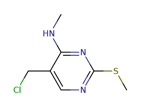 4-Pyrimidinamine, 5-(chloromethyl)-N-methyl-2-(methylthio)-(686759-47-7)