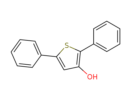 Molecular Structure of 126139-05-7 (Thiophene-3-ol, 2,5-diphenyl-)