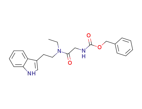 Molecular Structure of 79940-68-4 (N-ethyl-N-(N-benzyloxycarbonylglycyl)-tryptamine)