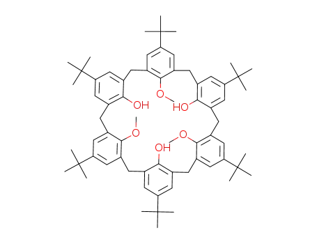Molecular Structure of 138709-55-4 (1,3,5-trimethoxy-p-tert-butylcalix[6]arene)