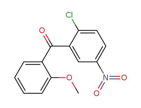 Molecular Structure of 173736-11-3 (2-chloro-2'-methoxy-5-nitrobenzophenone)
