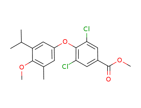 Benzoic acid,
3,5-dichloro-4-[4-methoxy-3-methyl-5-(1-methylethyl)phenoxy]-, methyl
ester(649725-23-5)