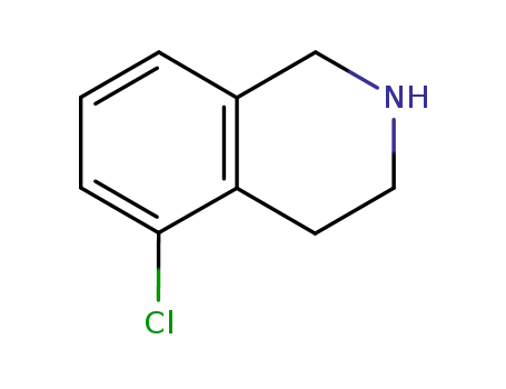 Molecular Structure of 73075-43-1 (5-Chloro-1,2,3,4-tetrahydroisoquinoline)