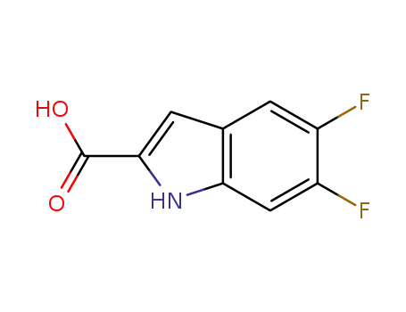 Molecular Structure of 169674-35-5 (5,6-DIFLUOROINDOLE-2-CARBOXYLIC ACID)