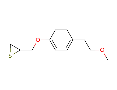 Molecular Structure of 750614-73-4 (2-[4-(2-methoxyethyl)phenoxymethyl]thiirane)