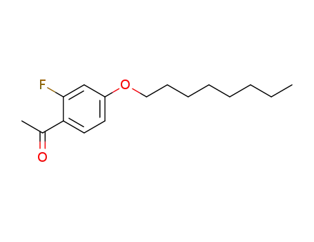 Molecular Structure of 203066-98-2 (2'-FLUORO-4'-OCTYLOXYACETOPHENONE)