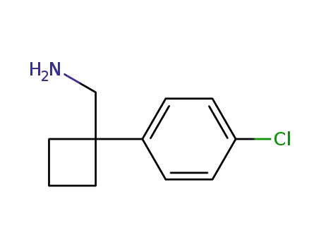Molecular Structure of 63010-09-3 ([1-(4-chlorophenyl)cyclobutyl]methanamine)