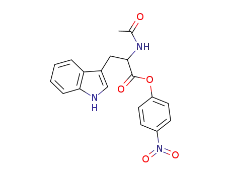 Molecular Structure of 1990-34-7 (4-nitrophenyl N-acetyltryptophanate)