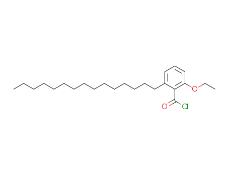 Molecular Structure of 485386-83-2 (Benzoyl chloride, 2-ethoxy-6-pentadecyl-)