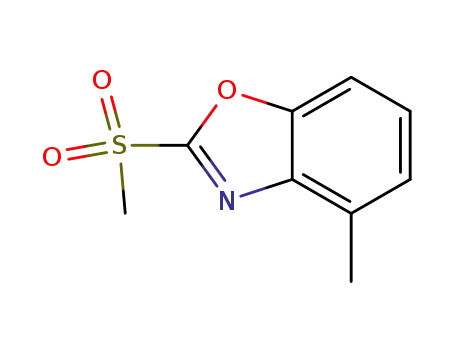 Benzoxazole,4-methyl-2-(methylsulfonyl)-(9CI)