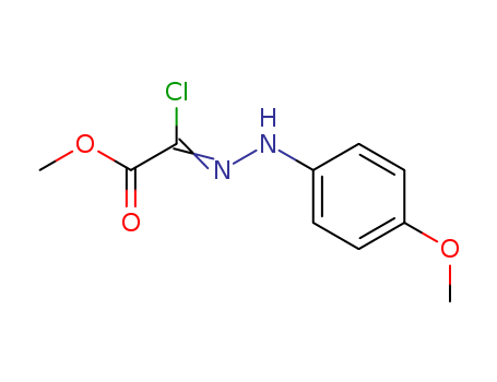 Acetic acid,2-chloro-2-[2-(4-methoxyphenyl)hydrazinylidene]-, methyl ester