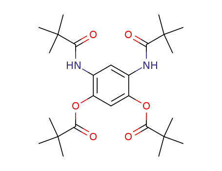 Molecular Structure of 429693-76-5 (Propanoic acid, 2,2-dimethyl-,
4,6-bis[(2,2-dimethyl-1-oxopropyl)amino]-1,3-phenylene ester)