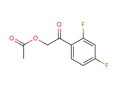 Molecular Structure of 122263-03-0 (2-Acetyloxy-1(2,4-difluorophenyl)ethanone)