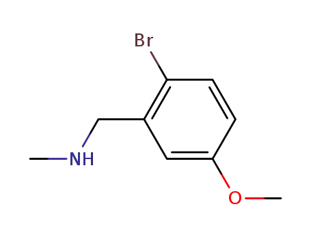 Molecular Structure of 767289-08-7 (N-(2-bromo-5-methoxybenzyl),N-methylamine)