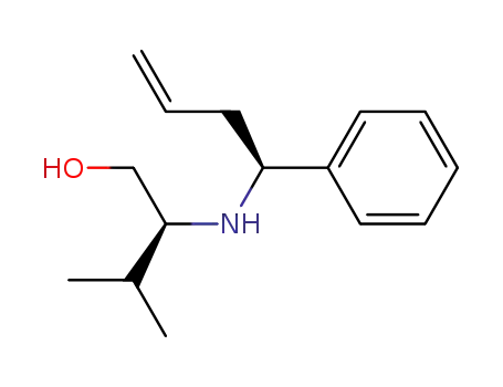 Molecular Structure of 154228-41-8 (1-Butanol, 3-methyl-2-[[(1S)-1-phenyl-3-butenyl]amino]-, (2S)-)