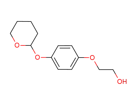 Molecular Structure of 777084-12-5 (2-(4-((tetrahydro-2H-pyran-2-yl)oxy)phenoxy)ethanol)