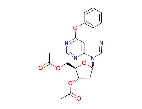 Molecular Structure of 133471-06-4 (3',5'-DI-O-ACETYL-O6-PHENYL-2'-DEOXYINOSINE)