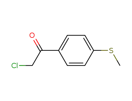 Molecular Structure of 109607-24-1 (Ethanone, 2-chloro-1-[4-(methylthio)phenyl]-)
