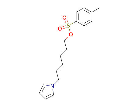 Molecular Structure of 104104-93-0 (1H-Pyrrole-1-hexanol, 4-methylbenzenesulfonate (ester))