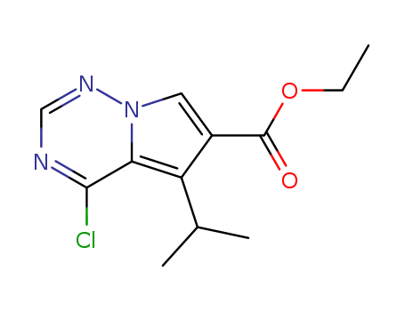ETHYL 4-CHLORO-5-ISOPROPYLPYRROLO[2,1-F][1,2,4]TRIAZINE-6-CARBOXYLATE