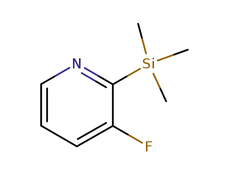 Molecular Structure of 87674-09-7 (3-FLUORO-2-TRIMETHYLSILANYL-PYRIDINE)