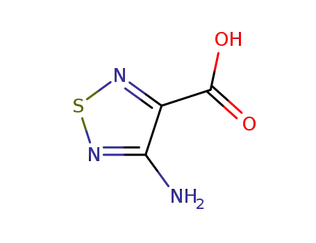 Molecular Structure of 2829-58-5 (4-AMINO-[1,2,5]THIADIAZOLE-3-CARBOXYLIC ACID)