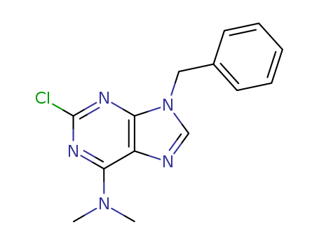 2-CHLORO-N,N-DIMETHYL-9-(PHENYLMETHYL)-9H-PURIN-6-AMINE