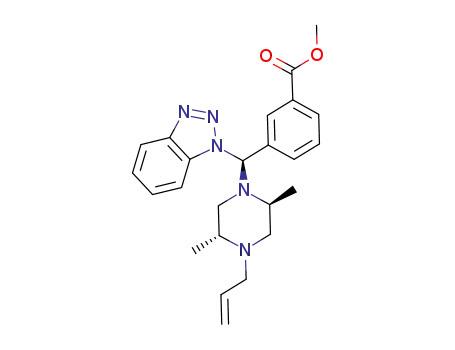 3-[(S)-((2S,5R)-4-allyl-2,5-dimethylpiperazin-1-yl)benzotriazol-1-yl-methyl]benzoic acid methyl ester