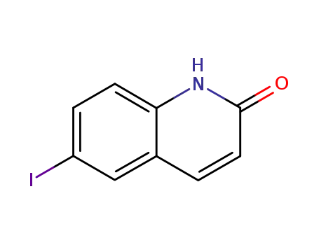 Molecular Structure of 99455-01-3 (6-Iodo-1H-quinolin-2-one)