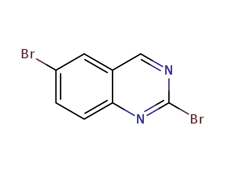 Molecular Structure of 161425-75-8 (2,6-DIBROMOQUINAZOLINE)