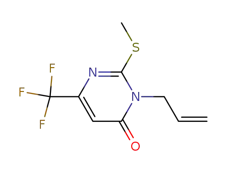 Molecular Structure of 216016-30-7 (3-allyl-2-methylthio-6-trifluoromethyl-4(3H)-pyrimidinone)